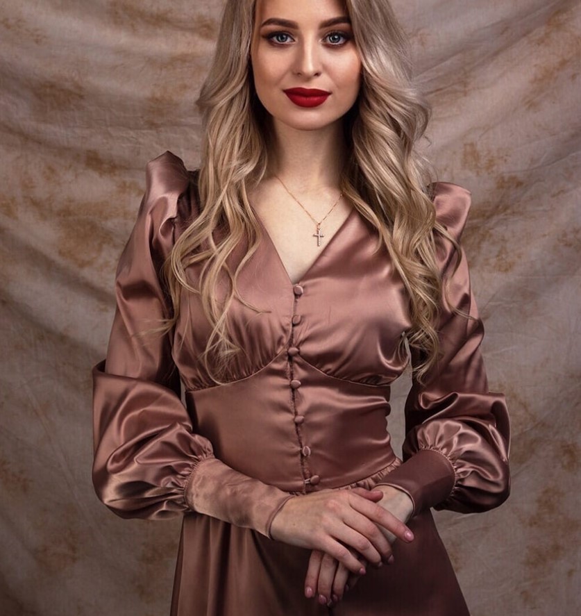 women's satin puff sleeve dress women's satin puff sleeve dress